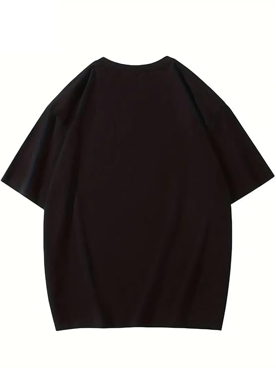 Men T-Shirt || Black Regular Fit T-Shirt for Men || Printed T Shirt - Image 2